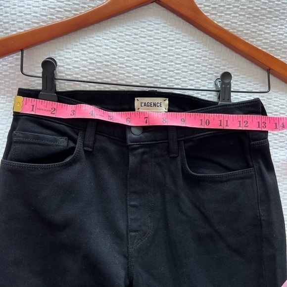 L'AGENCE Sevyn High-Rise Super Flared Black Jeans NWT - Picture 13 of 15